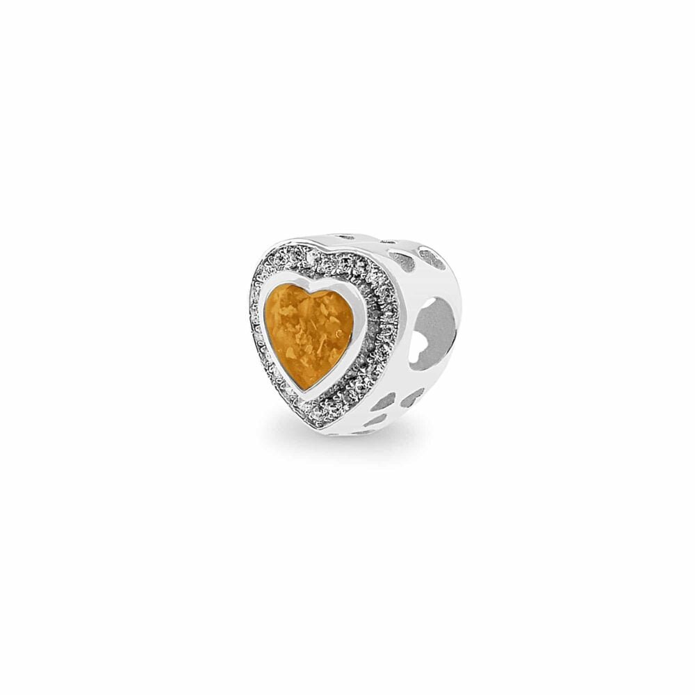 Heart Crystal Memorial Charm - Samuel Perry