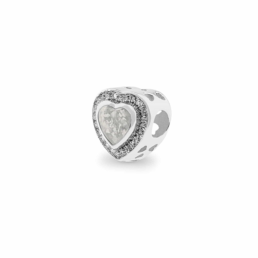 Heart Crystal Memorial Charm - Samuel Perry