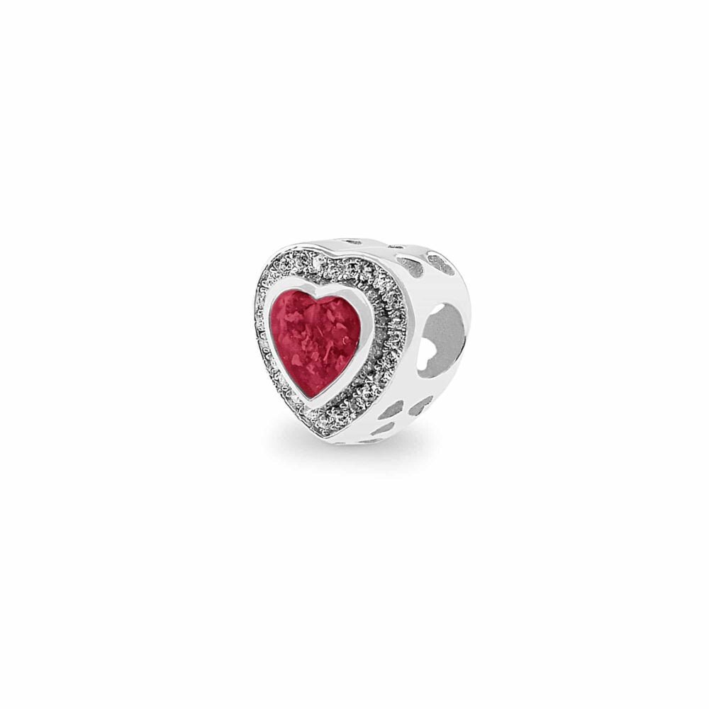 Heart Crystal Memorial Charm - Samuel Perry