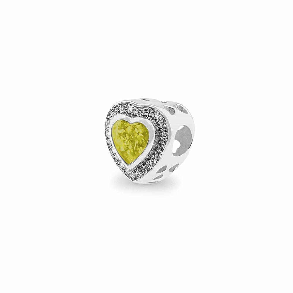 Heart Crystal Memorial Charm - Samuel Perry