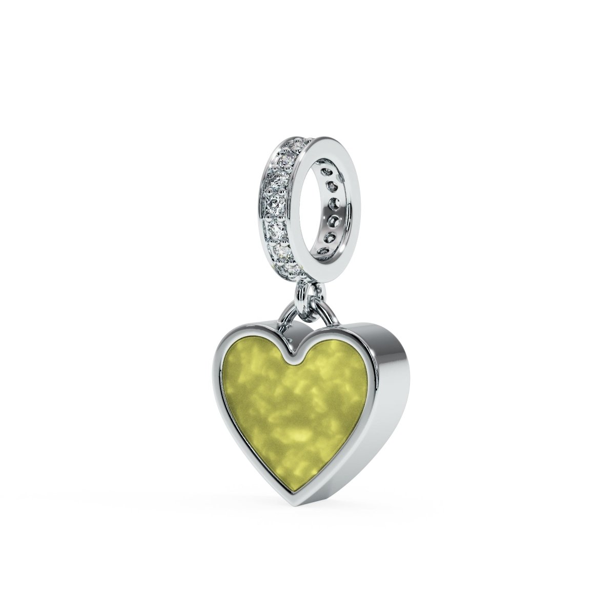 Heart Dangle Crystal Memorial Charm - Samuel Perry