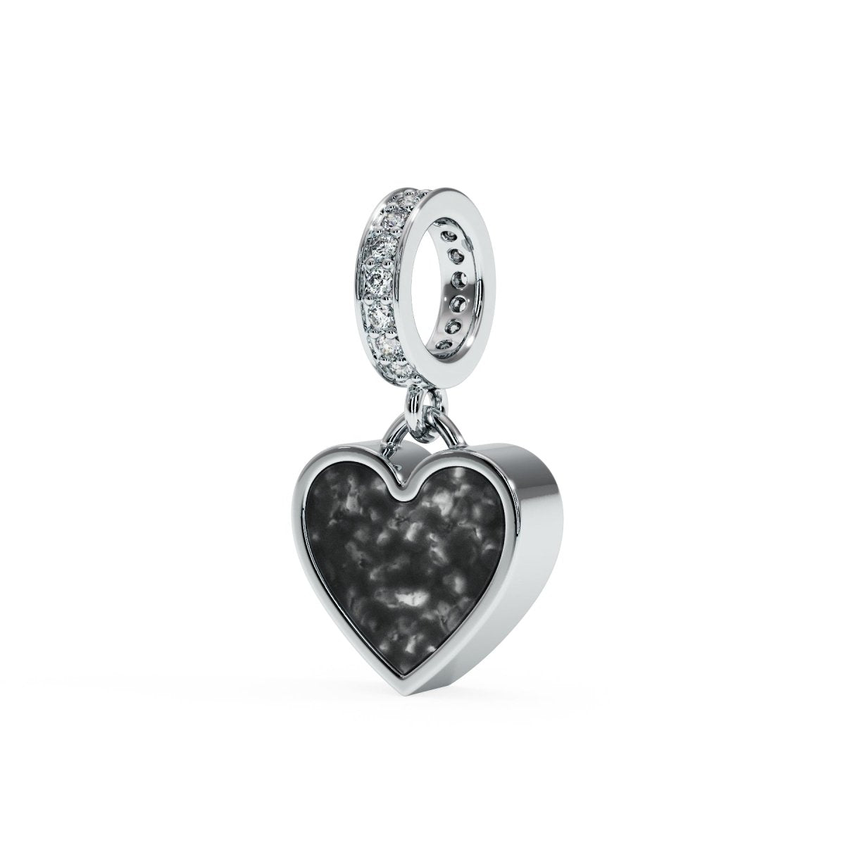 Heart Dangle Crystal Memorial Charm - Samuel Perry