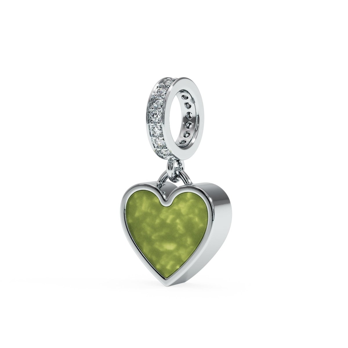 Heart Dangle Crystal Memorial Charm - Samuel Perry