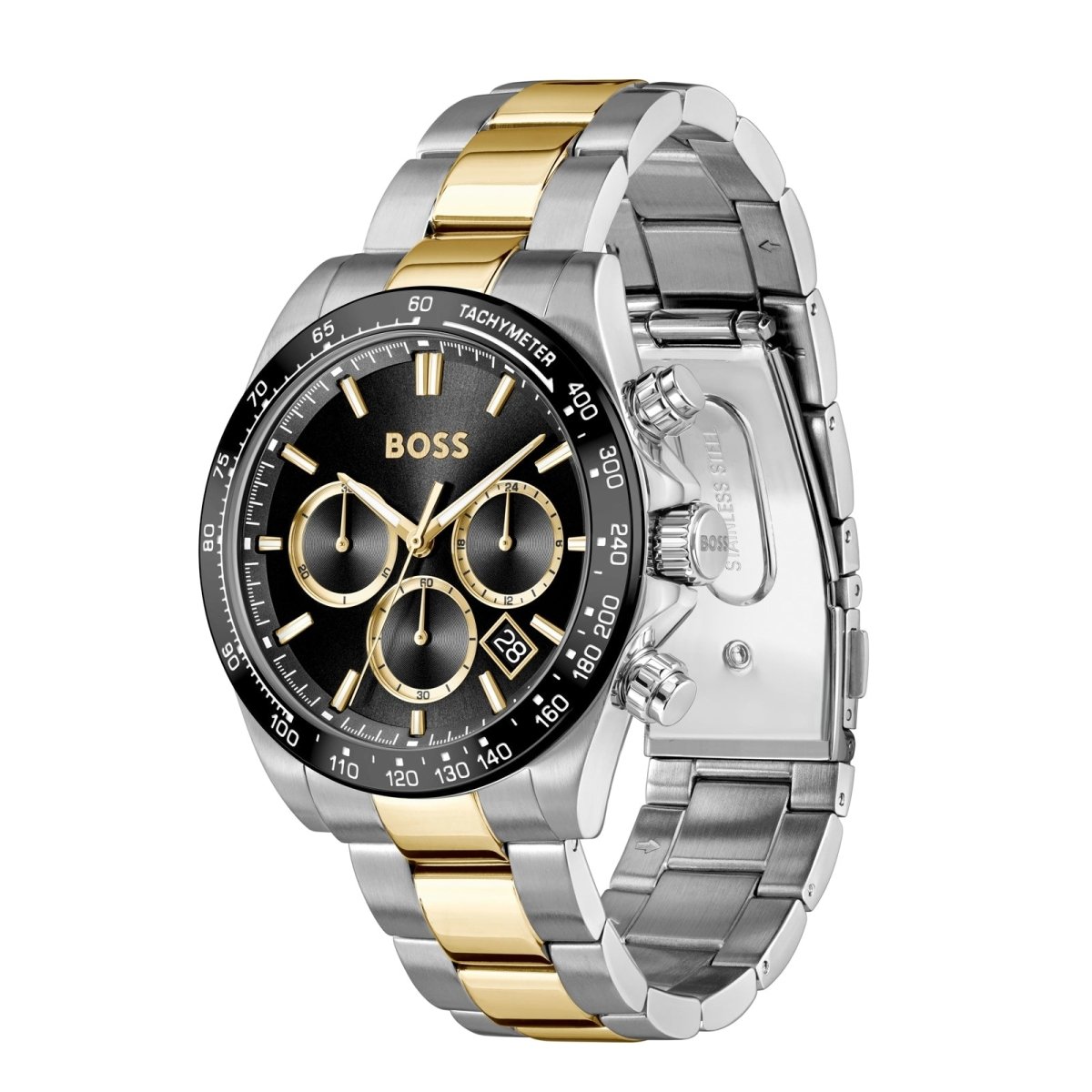 Hero Chronograph Quartz 44mm Mens Watch Black - Samuel Perry
