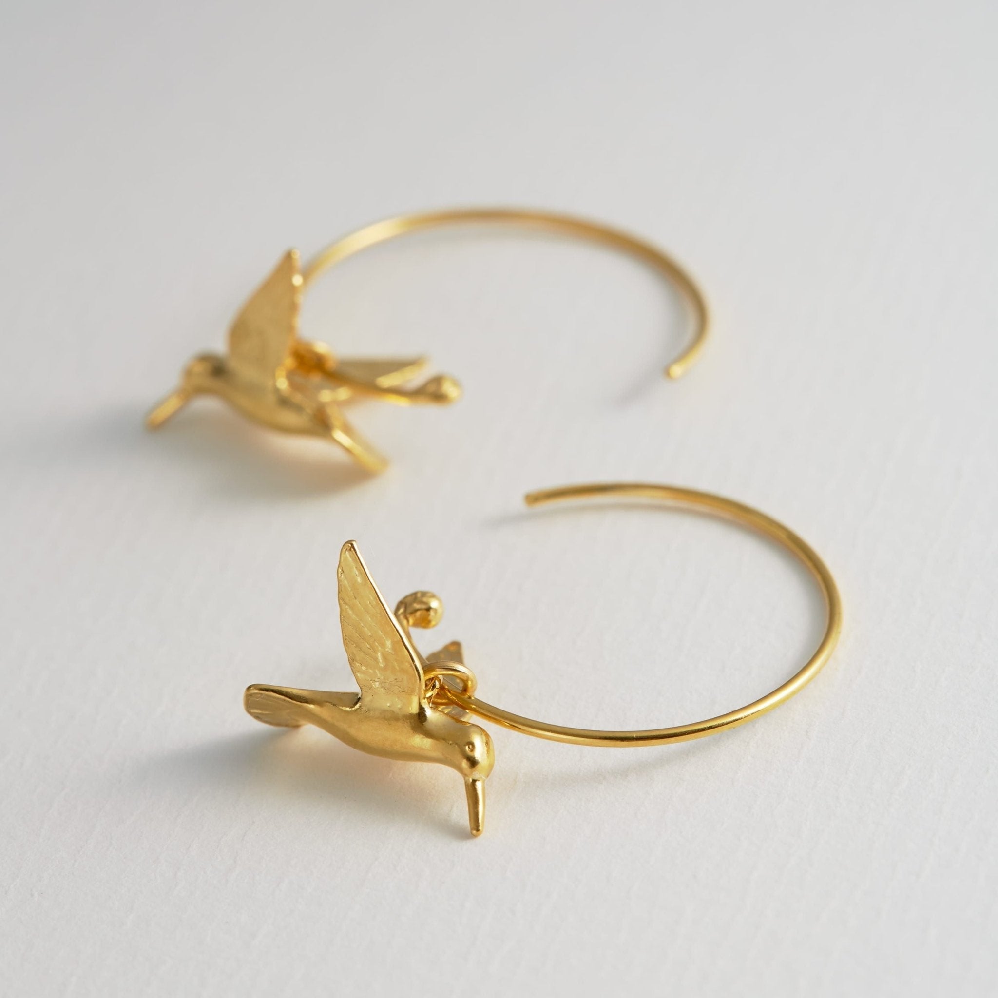 Hummingbird Hoop Earrings - Samuel Perry