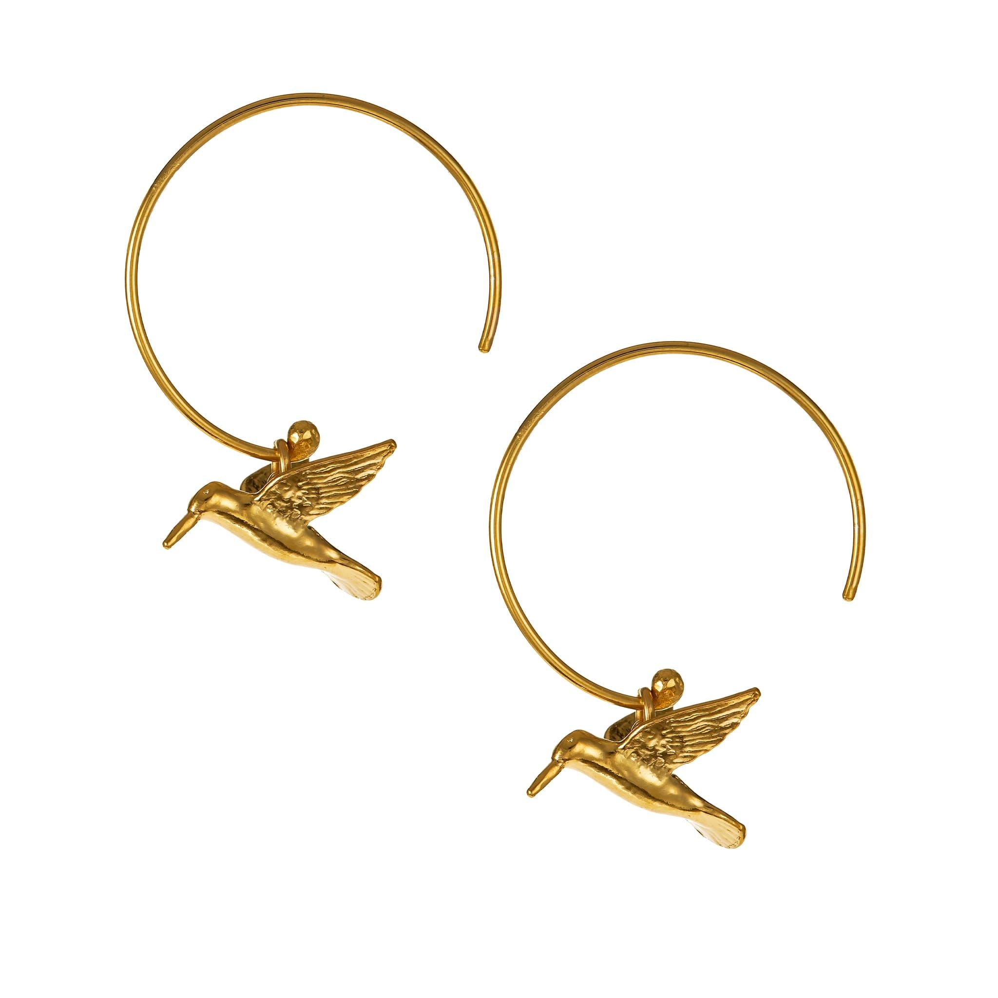 Hummingbird Hoop Earrings - Samuel Perry
