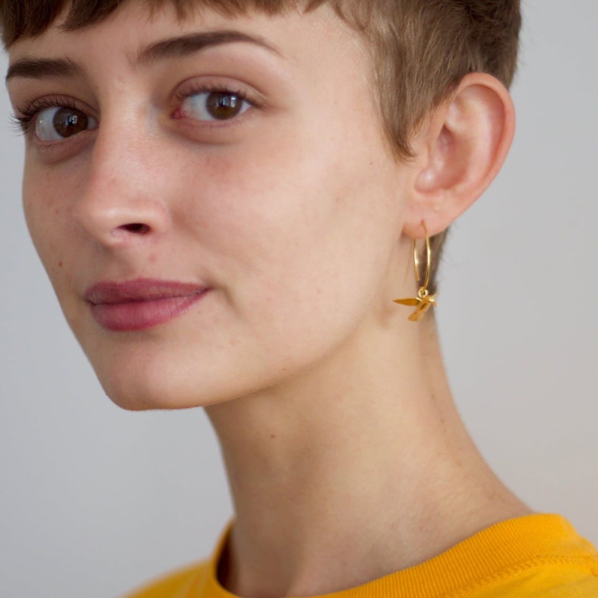 Hummingbird Hoop Earrings - Samuel Perry