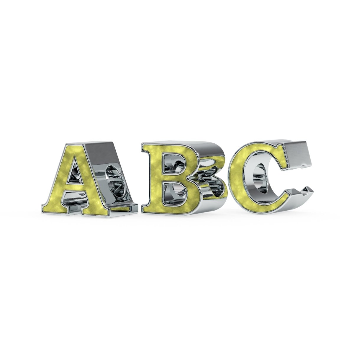 Initial Memorial Charm in Sterling Silver - Samuel Perry
