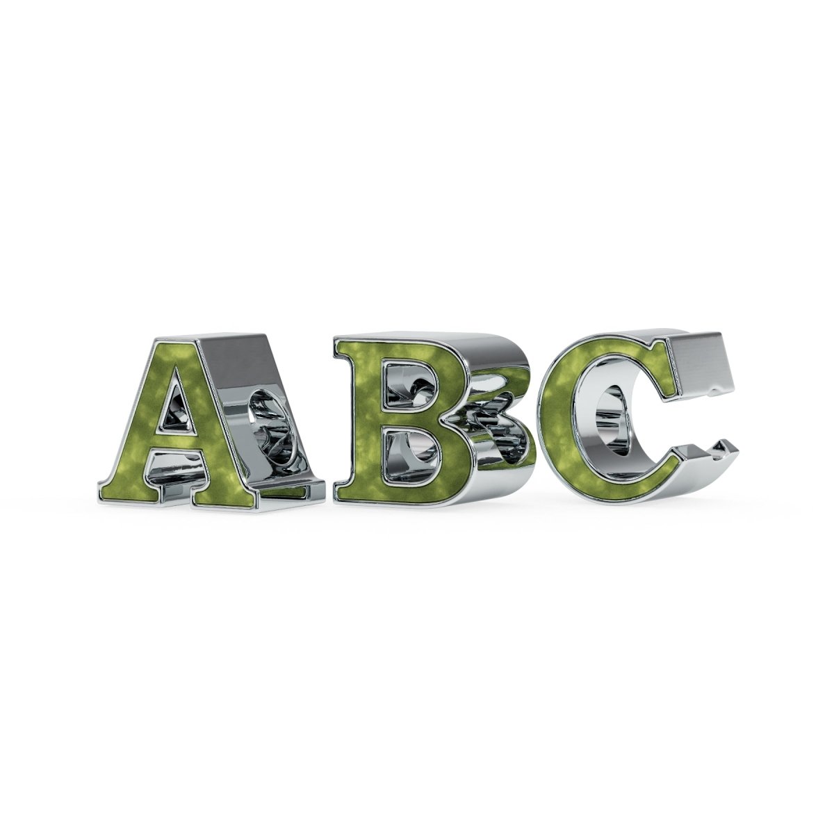 Initial Memorial Charm in Sterling Silver - Samuel Perry
