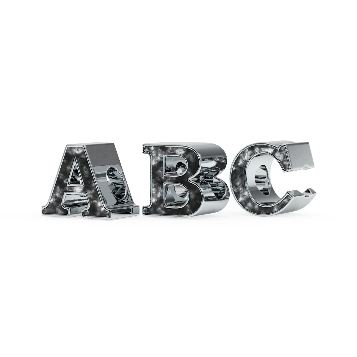Initial Memorial Charm in Sterling Silver - Samuel Perry