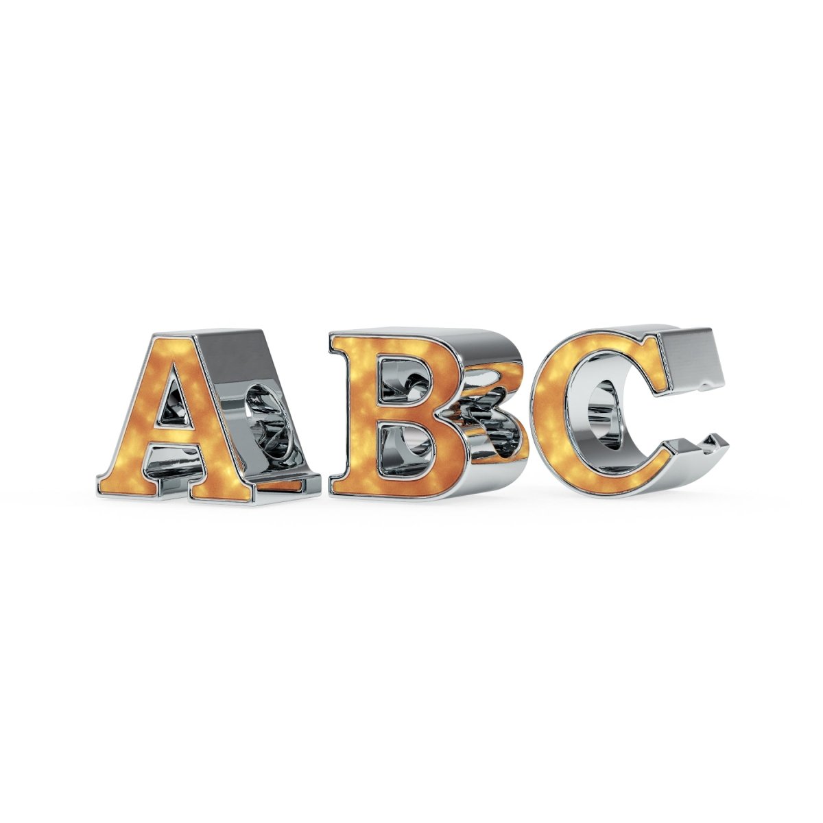 Initial Memorial Charm in Sterling Silver - Samuel Perry