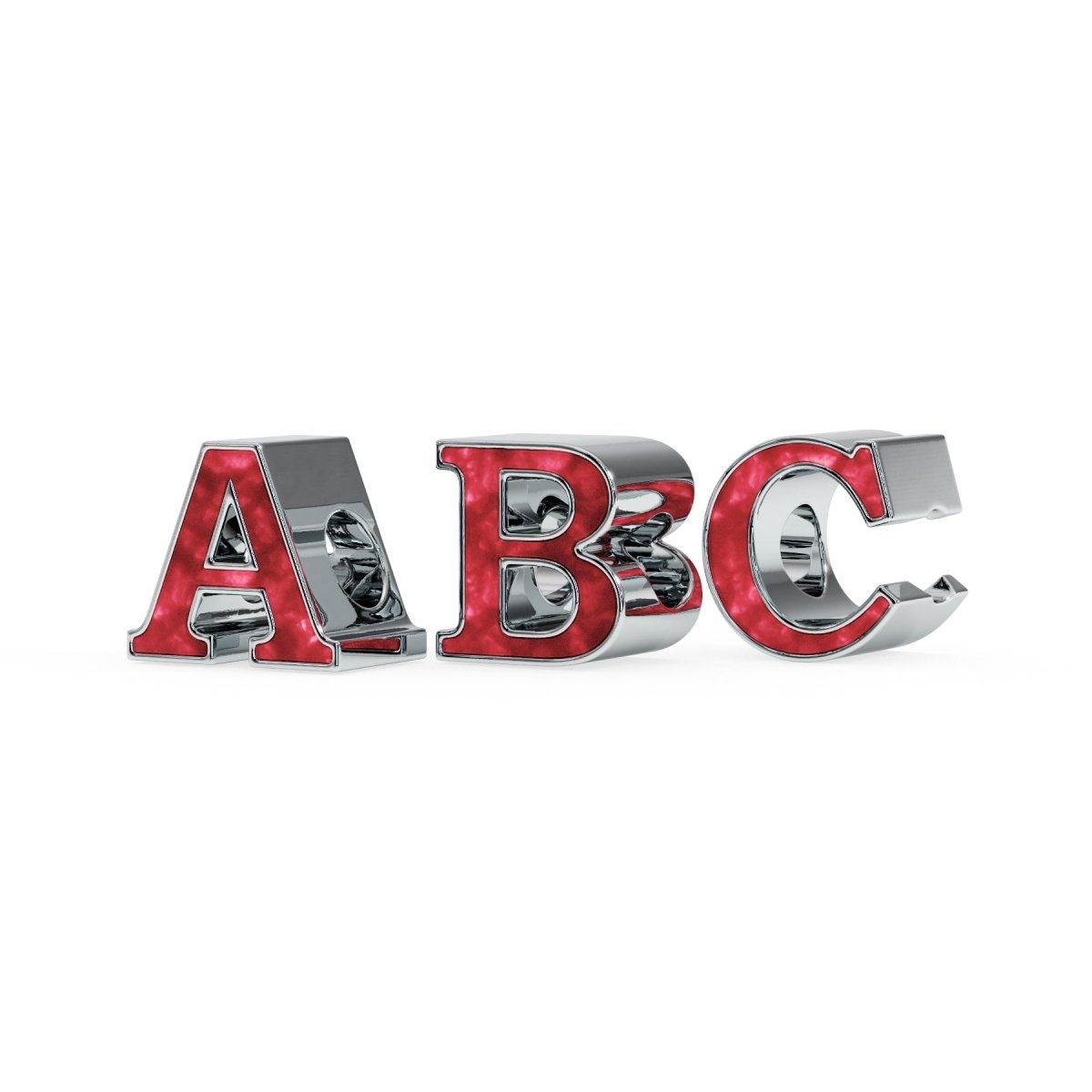 Initial Memorial Charm in Sterling Silver - Samuel Perry