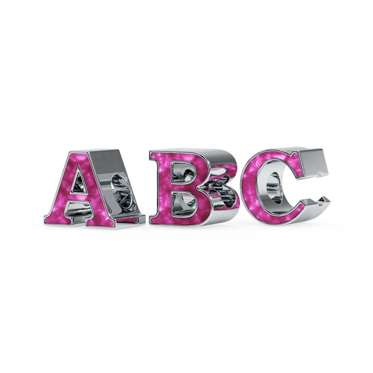 Initial Memorial Charm in Sterling Silver - Samuel Perry
