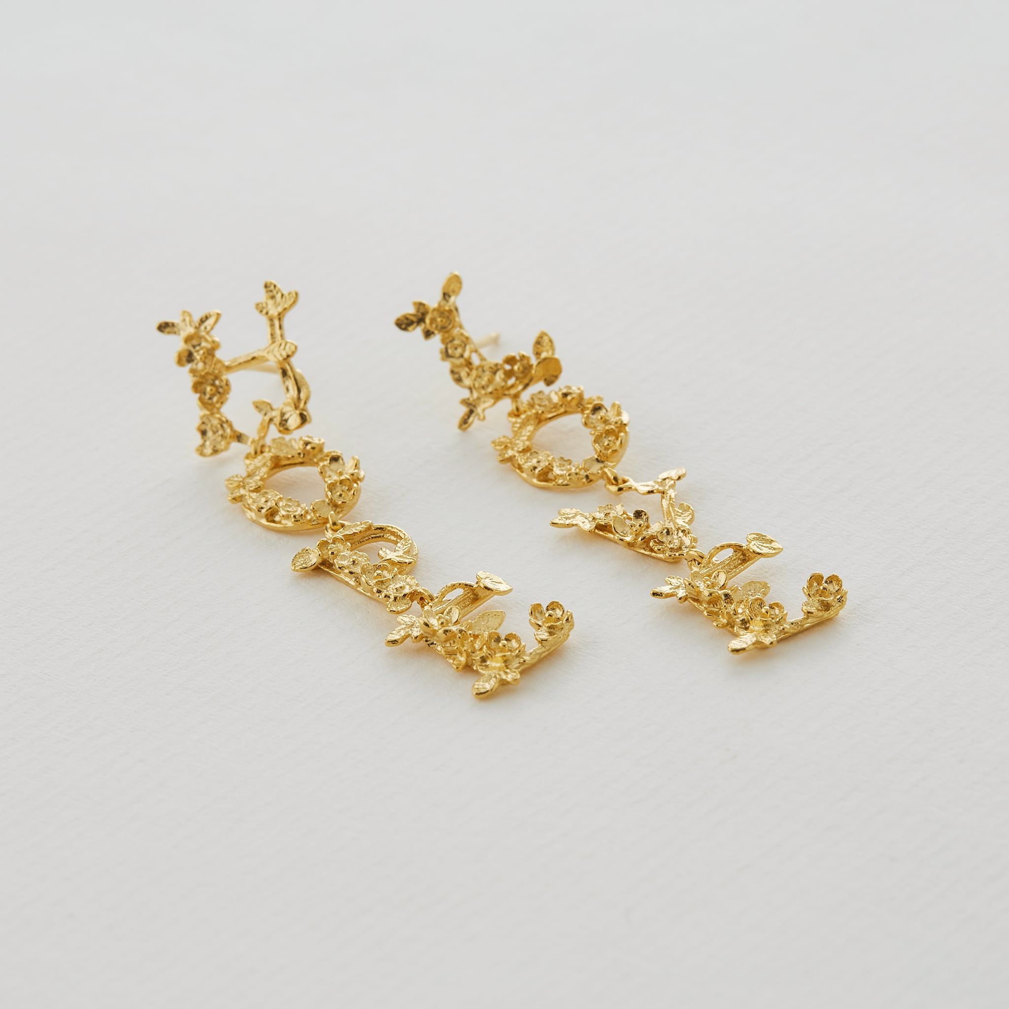 L O V E & H O P E Asymmetric Drop Earrings - Samuel Perry