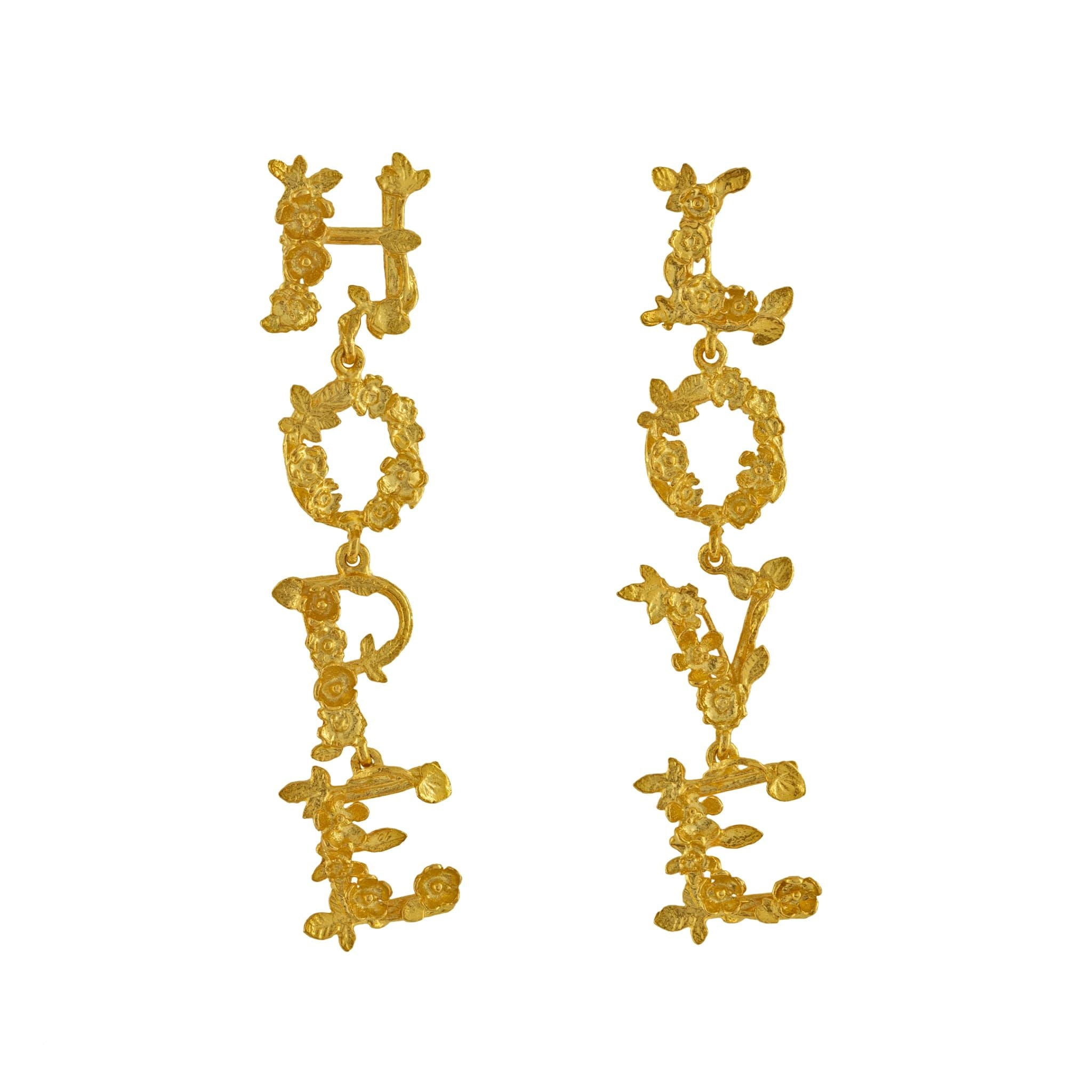 L O V E & H O P E Asymmetric Drop Earrings - Samuel Perry