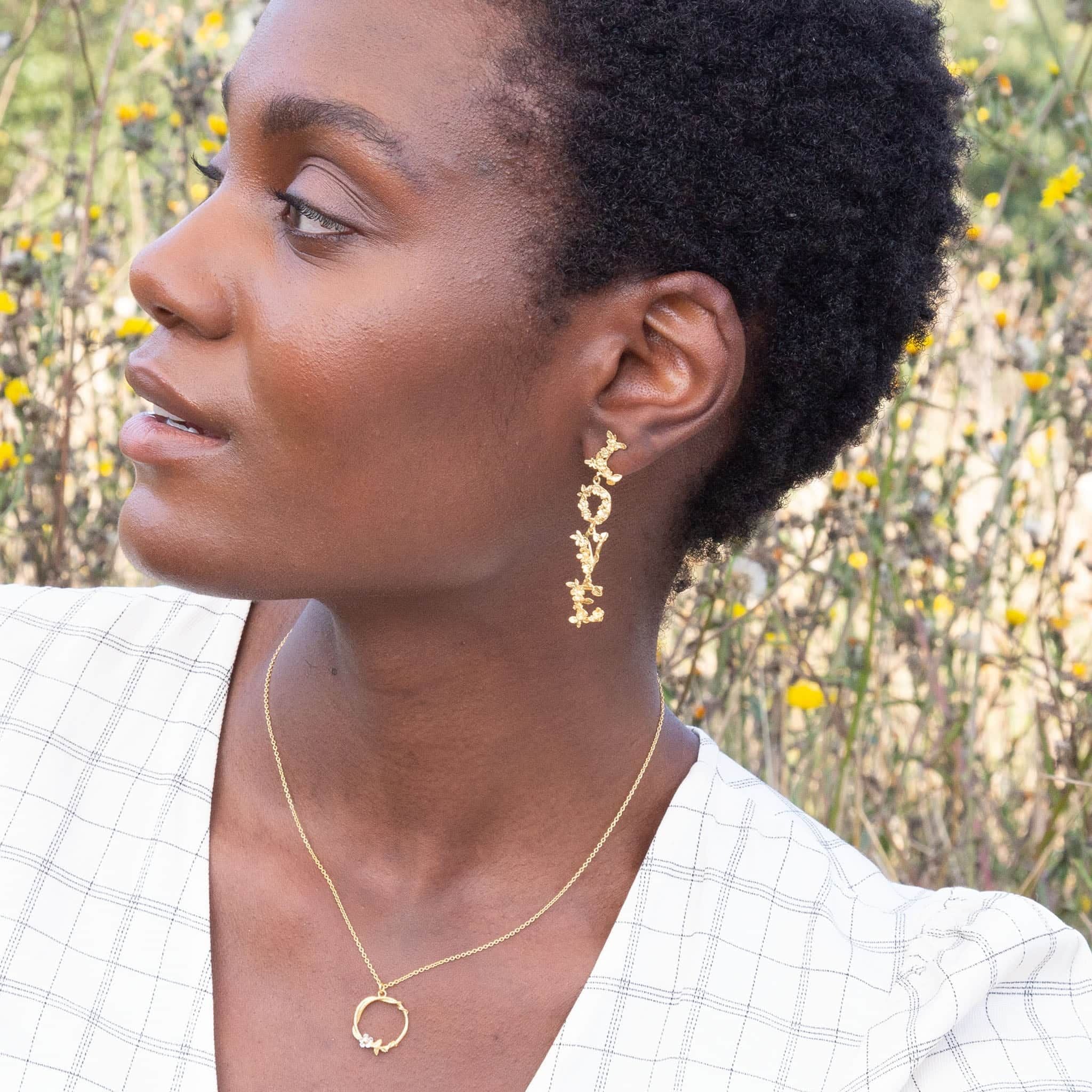 L O V E & H O P E Asymmetric Drop Earrings - Samuel Perry