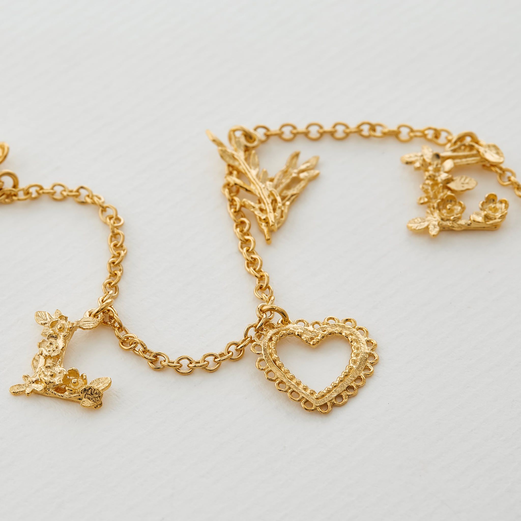 L O V E Mixed Charm Necklace - Samuel Perry