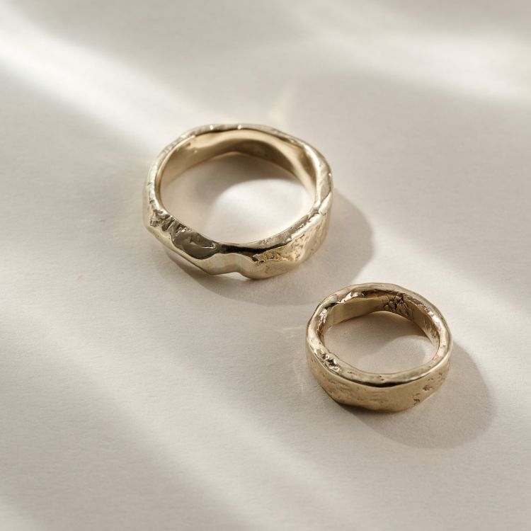 Luna 9ct Yellow Gold Ring - Samuel Perry