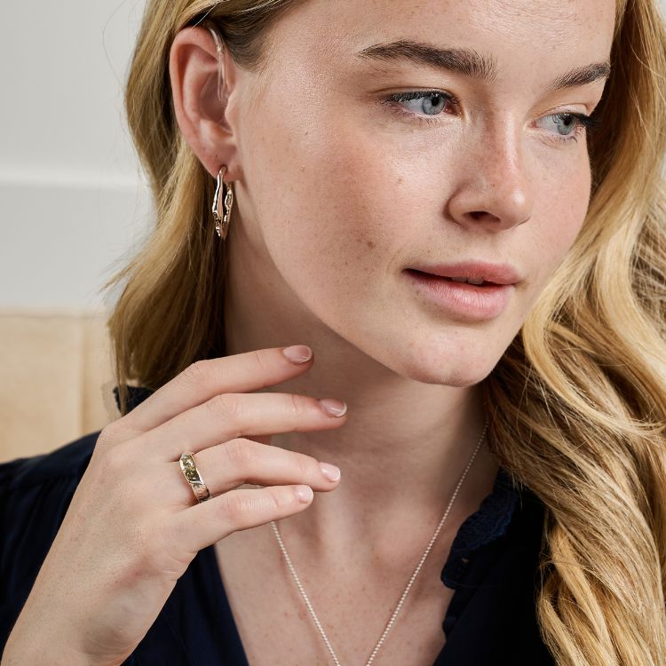 Luna 9ct Yellow Gold Ring - Samuel Perry