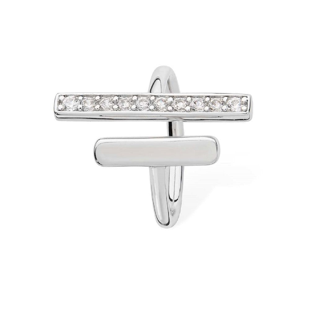 Melody Double Key Ring in Sterling Silver - Samuel Perry