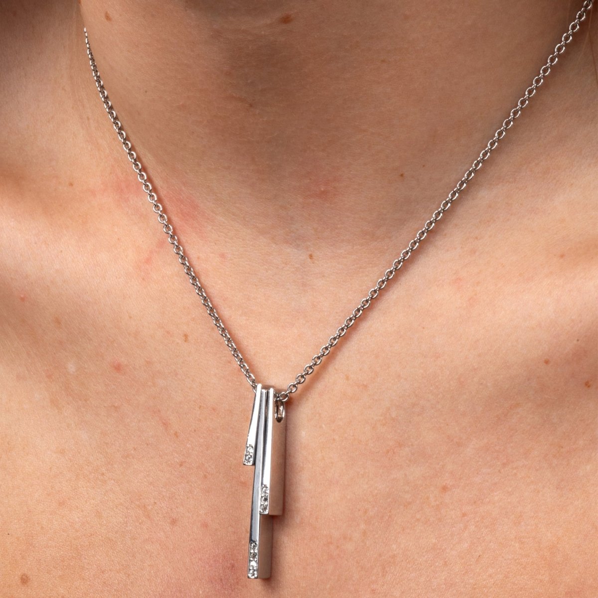 Melody Key Pendant in Sterling Silver - Samuel Perry