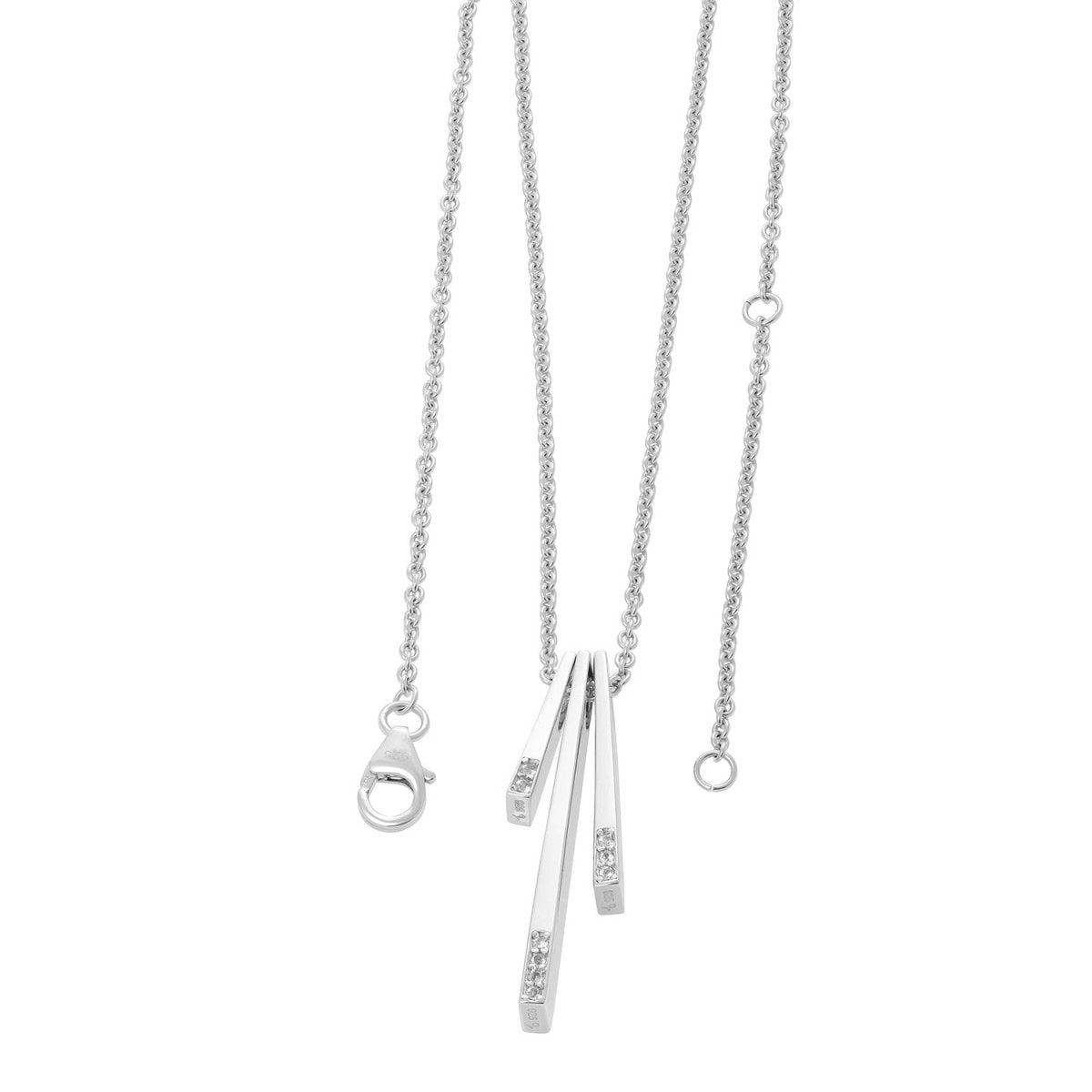 Melody Key Pendant in Sterling Silver - Samuel Perry