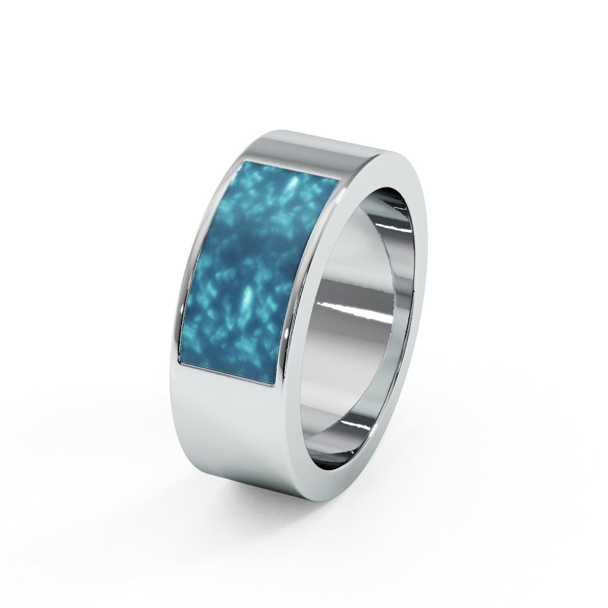 Mens 6mm Traditional Memorial Ashes Ring - Samuel Perry