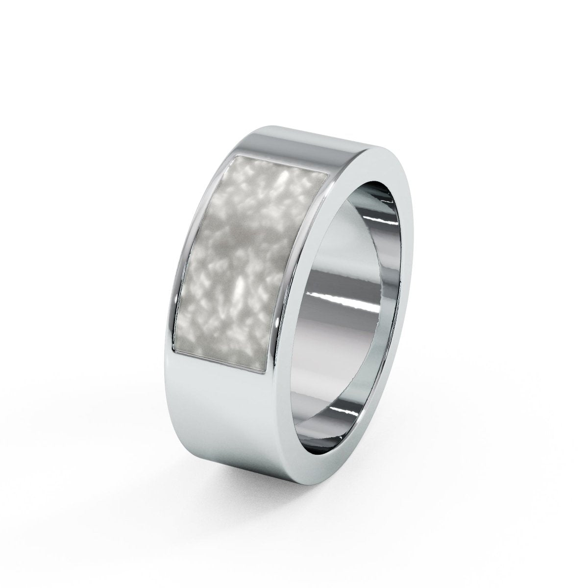 Mens 6mm Traditional Memorial Ashes Ring - Samuel Perry