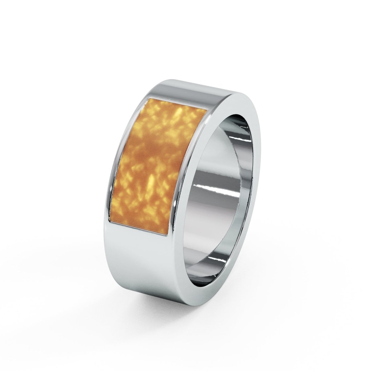 Mens 6mm Traditional Memorial Ashes Ring - Samuel Perry