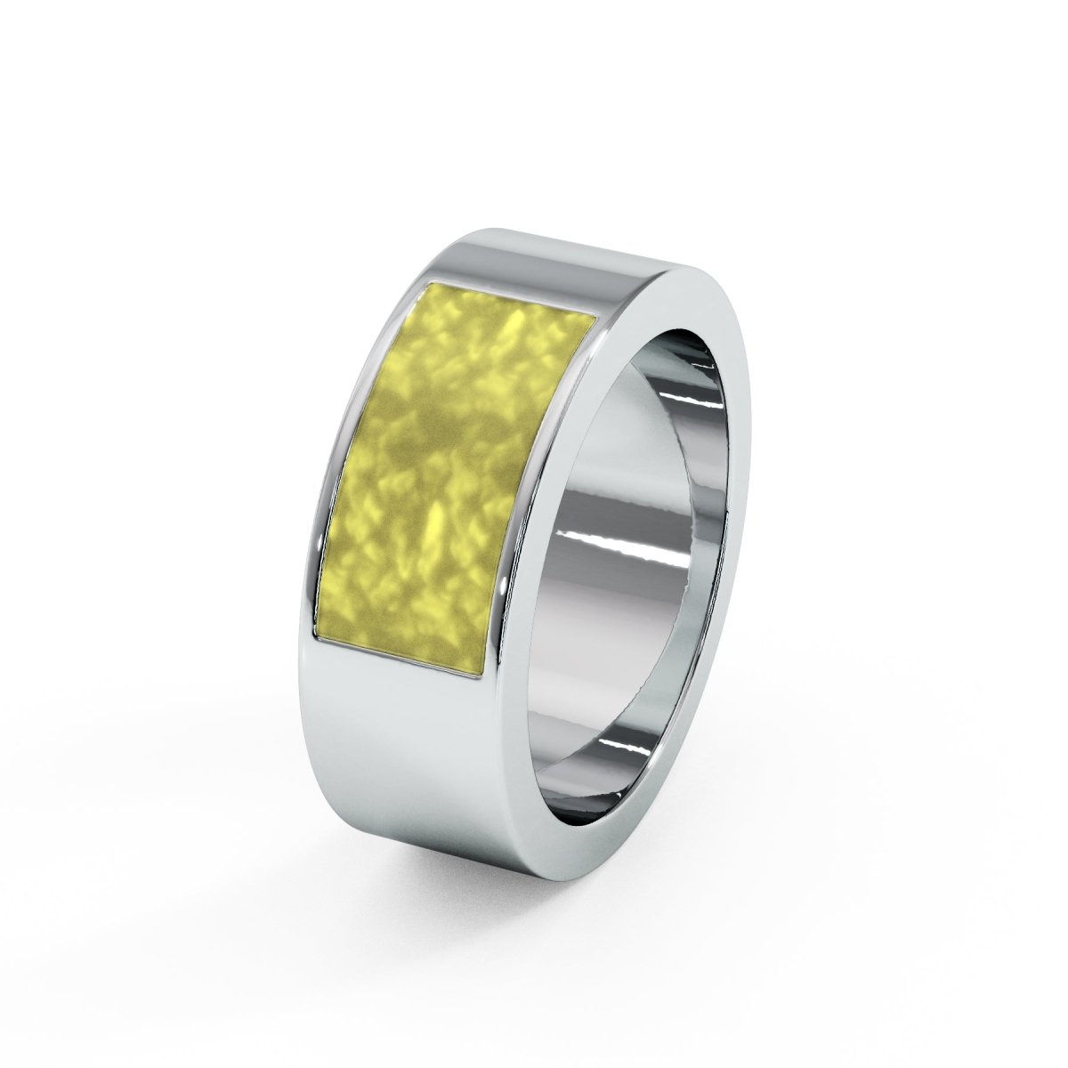 Mens 6mm Traditional Memorial Ashes Ring - Samuel Perry