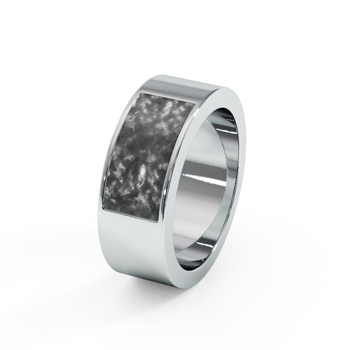 Mens 6mm Traditional Memorial Ashes Ring - Samuel Perry