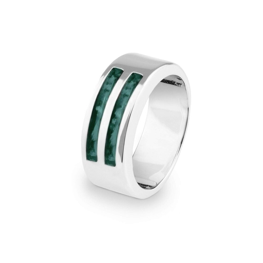 Mens 7mm Traditional Memorial Ashes Ring - Samuel Perry