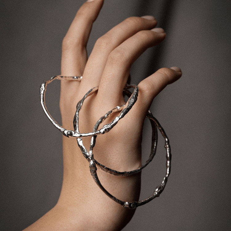 Molten Wave Bangle - Samuel Perry