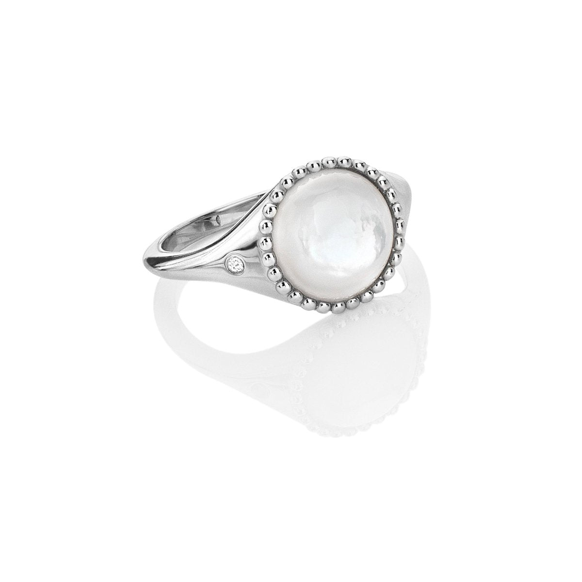 Mother of Pearl Circle Ring - Samuel Perry