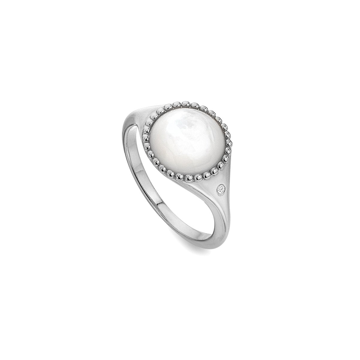 Mother of Pearl Circle Ring - Samuel Perry