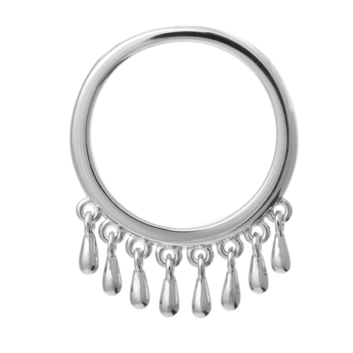 Multi Drop Waterfall Ring in Sterling Silver - Samuel Perry