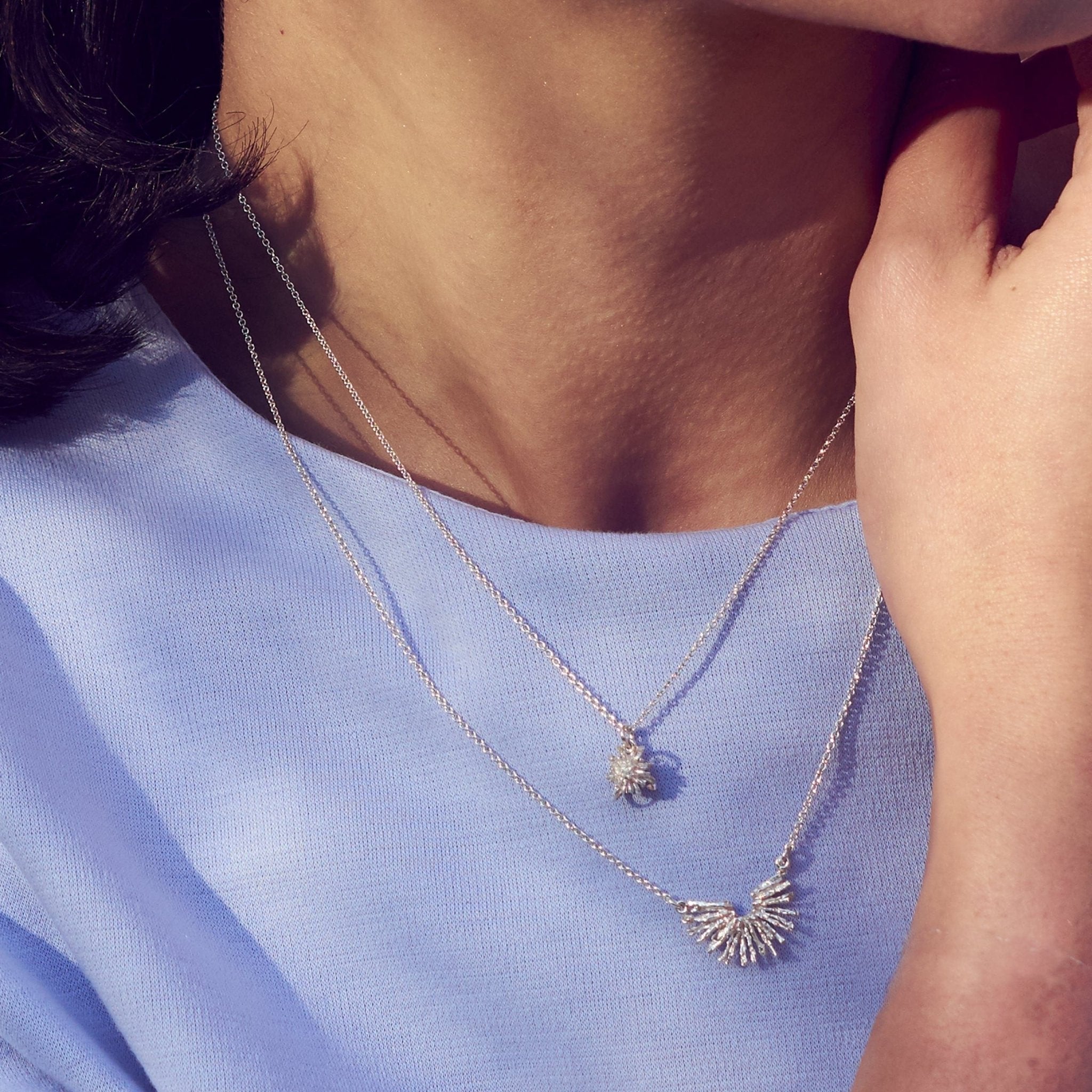 Nest Structure Half-Circle Necklace - Samuel Perry