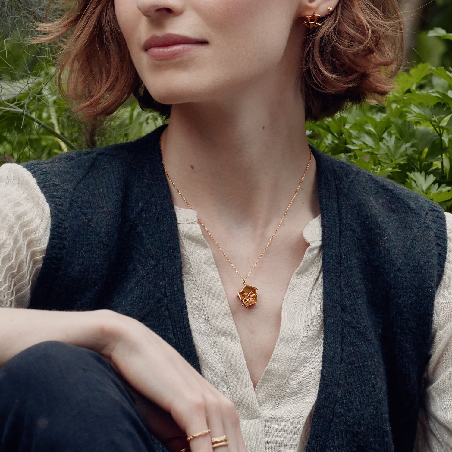 Nesting Birdhouse Necklace - Samuel Perry