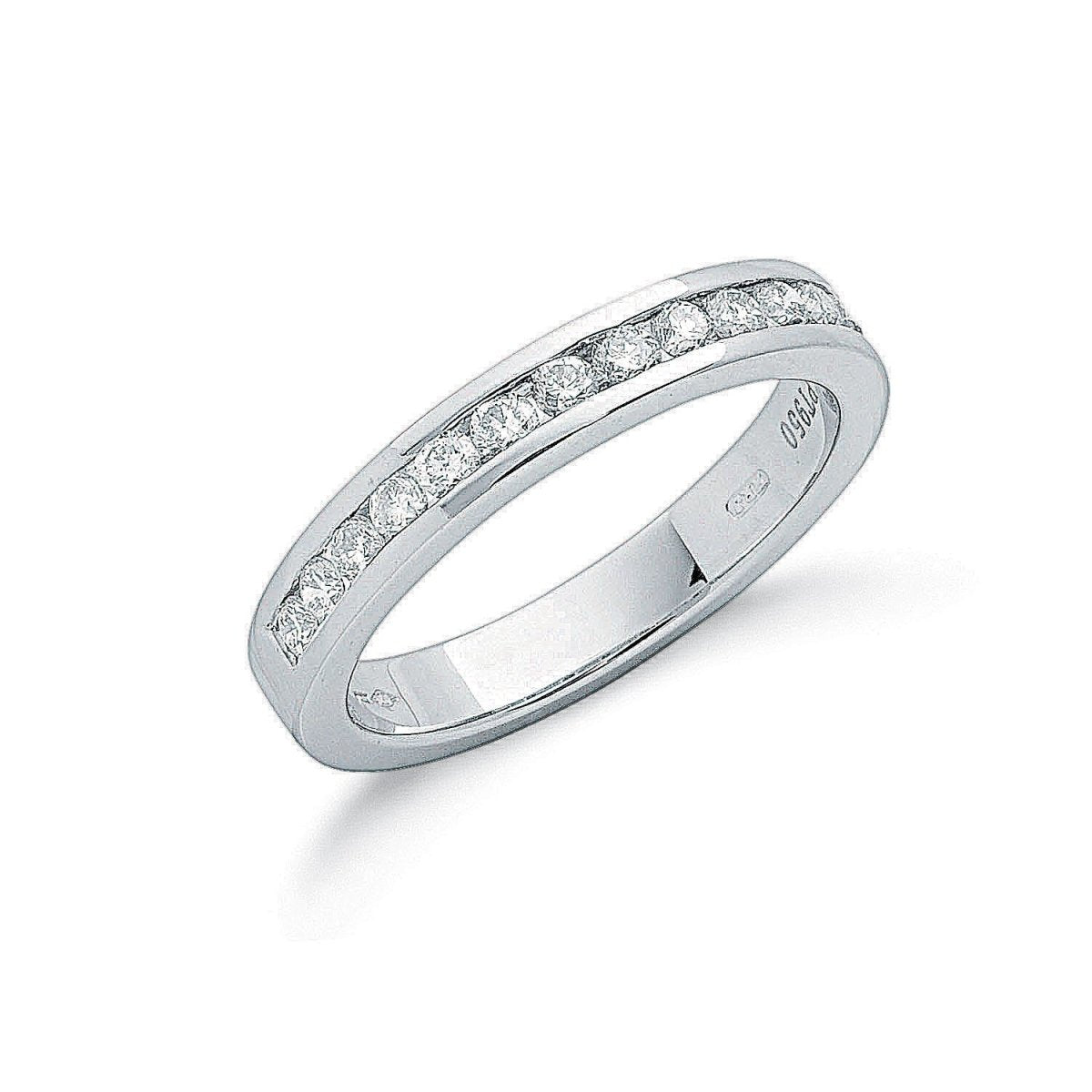 Platinum 0.50ct Diamond Eternity Ring - Samuel Perry