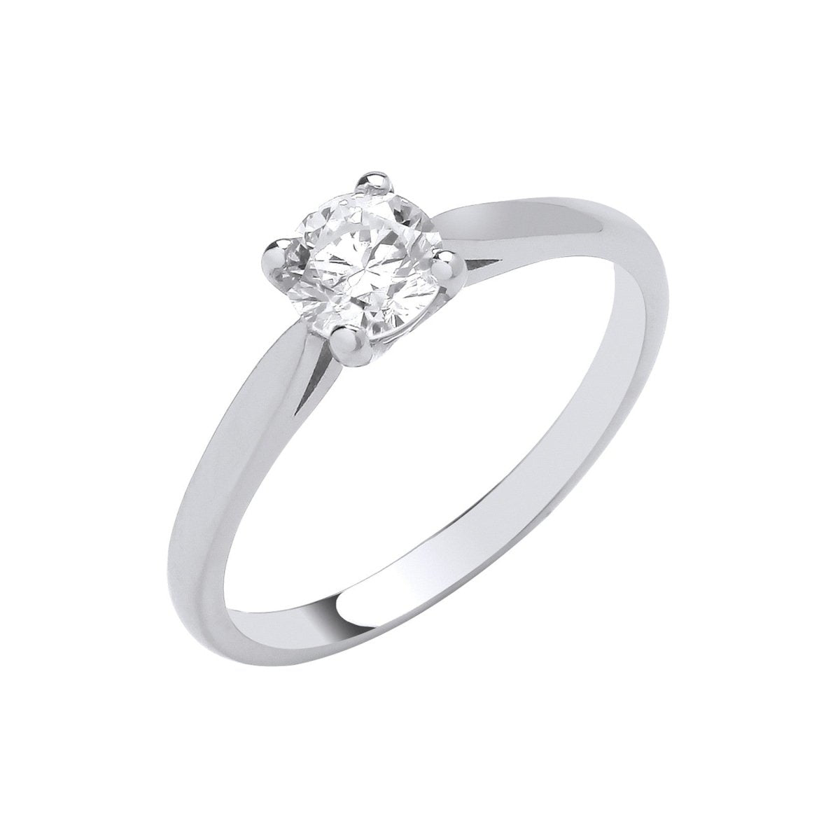 Platinum 0.50ct Diamond Solitaire Engagement Ring - Samuel Perry