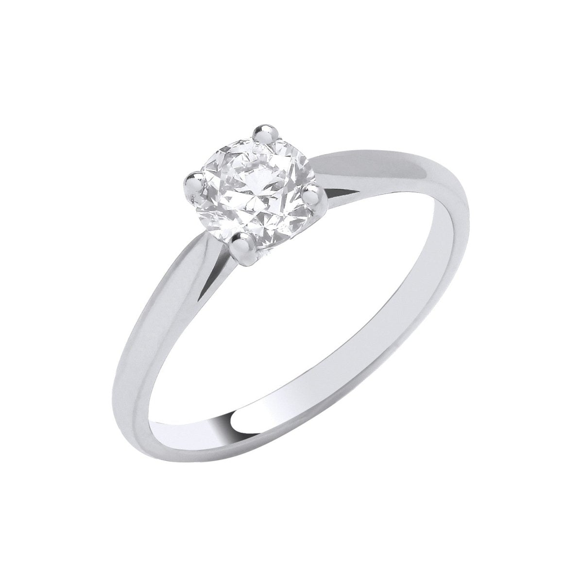 Platinum 0.70ct Diamond Solitaire Engagement Ring - Samuel Perry