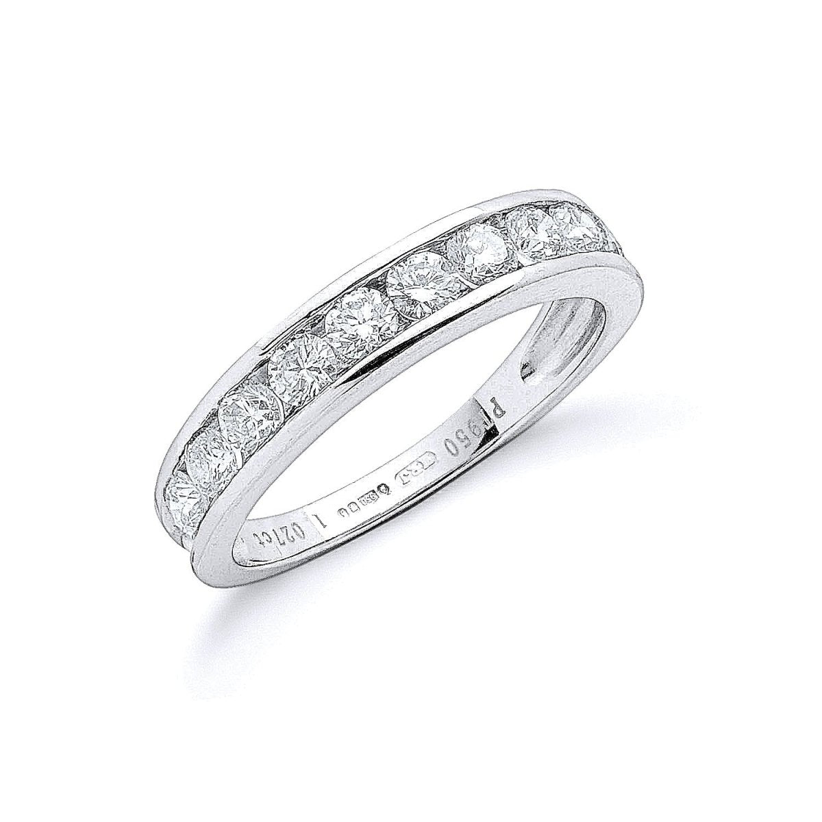Platinum 1.00ct Diamond Eternity Ring - Samuel Perry