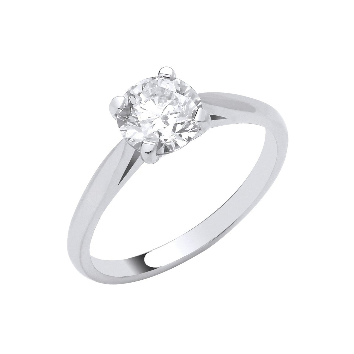 Platinum 1.00ct Diamond Solitaire Engagement Ring - Samuel Perry