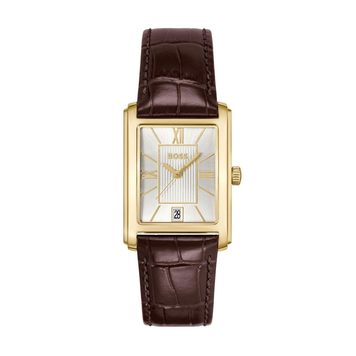 Principle Dress 39mm Brown Strap Mens Watch - Samuel Perry