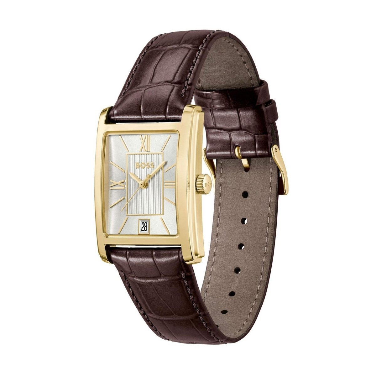 Principle Dress 39mm Brown Strap Mens Watch - Samuel Perry