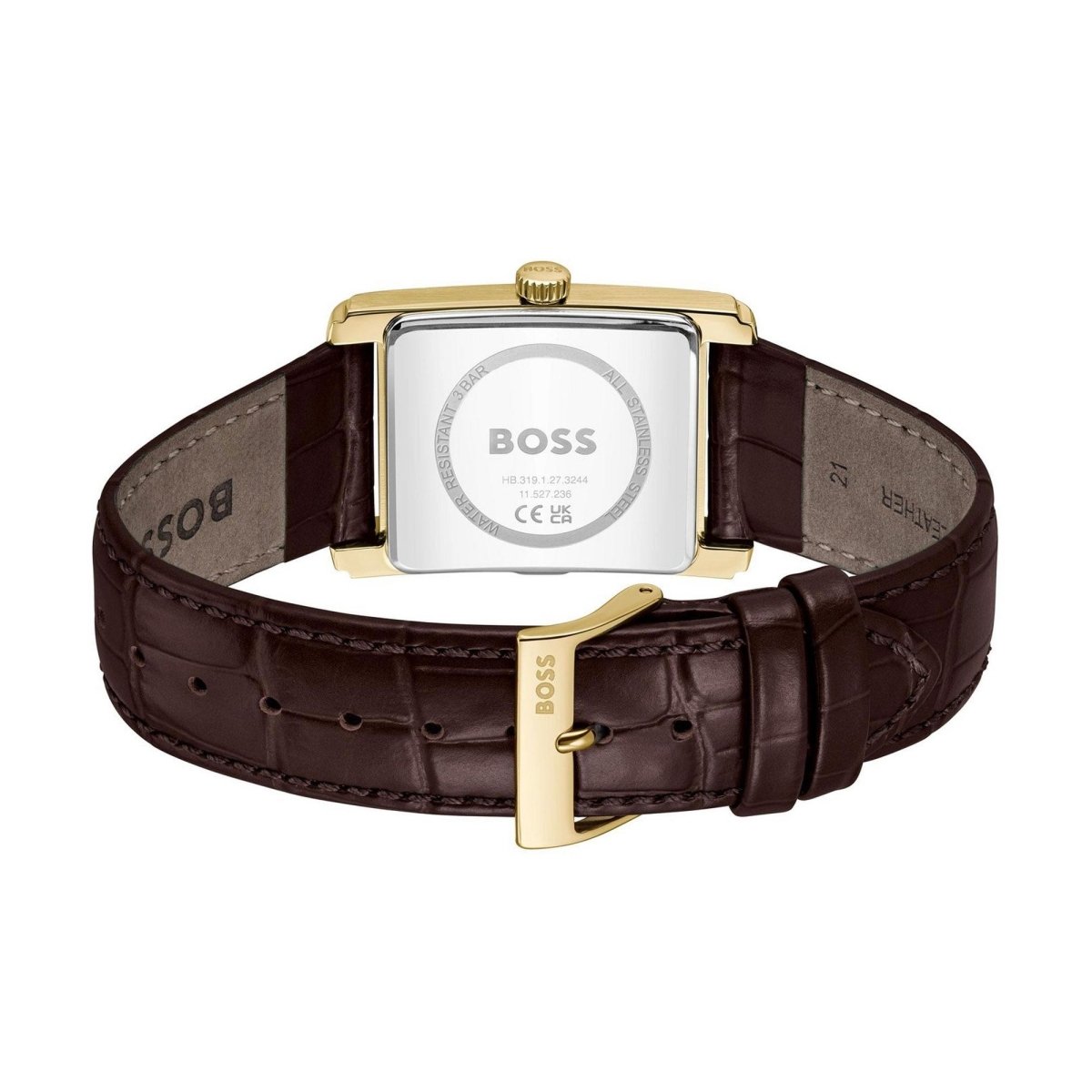 Principle Dress 39mm Brown Strap Mens Watch  Samuel Perry