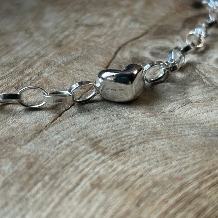 Puffy Heart Silver Choker - Samuel Perry