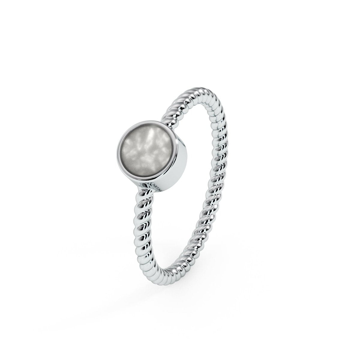 Single Twist Memorial Ashes Ring - Samuel Perry