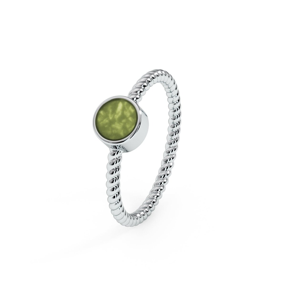Single Twist Memorial Ashes Ring - Samuel Perry