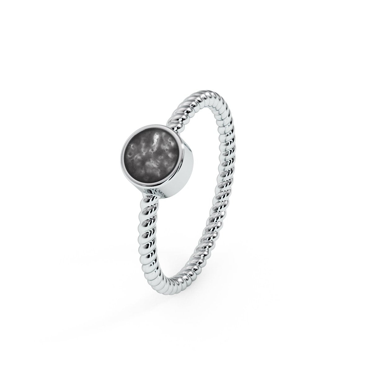 Single Twist Memorial Ashes Ring - Samuel Perry